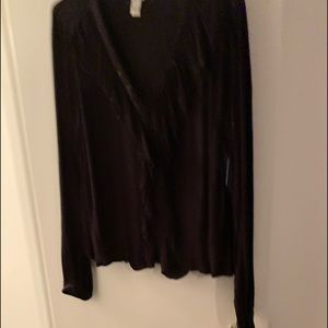 Black sheer blouse